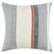 Boardwalk Taylor Blue and Cream Square Accent Pillow Set of 2