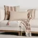 Boardwalk Sherry Hazel and Natural Square Accent Pillow Set of 2
