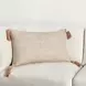 Boardwalk Sherry Solid Natural and Hazel Rectangular Accent Pillow Set of 2