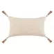 Boardwalk Sherry Solid Natural and Hazel Rectangular Accent Pillow Set of 2
