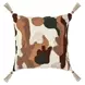 Renewed Caney Chestnut and Green Square Accent Pillow Set of 2