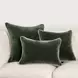 Heirloom Velvet Forest Green 18 x 18" Accent Pillow Set of 2