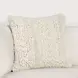 Renewed Sinclair Ivory Square Accent Pillow Set of 2