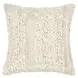 Renewed Sinclair Ivory Square Accent Pillow Set of 2