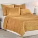Bari Honey Gold Velvet Queen Quilt