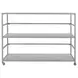 Glendora Silver Storage Rack with Casters