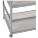 Glendora Silver Storage Rack with Casters