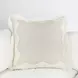 Catania Tollo Natural and Ivory Square Accent Pillow Set of 2