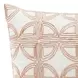 Villa Classics Elea Ivory and Blush Square Accent Pillow Set of 2
