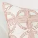 Villa Classics Elea Ivory and Blush Square Accent Pillow Set of 2