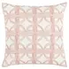 Villa Classics Elea Ivory and Blush Square Accent Pillow Set of 2