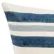 Catania Seiano Ivory and Blue Square Accent Pillow Set of 2