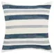Catania Seiano Ivory and Blue Square Accent Pillow Set of 2