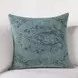 Oliver Chambray Blue Square Accent Pillow Set of 2