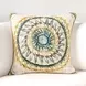 Catania Mesta Blue and Gray Square Accent Pillow Set of 2