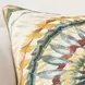 Catania Mesta Blue and Gray Square Accent Pillow Set of 2
