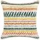 Catania Cetara Blue and Red Square Accent Pillow Set of 2