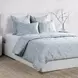 French Herringbone Storm Comforter Euro Sham
