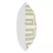 Villa Classics Mateo Metallic Gold and Ivory Square Accent Pillow Set of 2