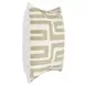 Villa Classics Mateo Metallic Gold and Ivory Square Accent Pillow Set of 2