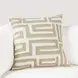 Villa Classics Mateo Metallic Gold and Ivory Square Accent Pillow Set of 2