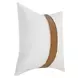 Villa Classics Steam Ivory and Dumont Square Accent Pillow Set of 2