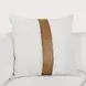 Villa Classics Steam Ivory and Dumont Square Accent Pillow Set of 2
