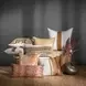 Villa Classics Steam Ivory and Dumont Square Accent Pillow Set of 2