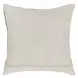 Radiant Oasis Meru Hide Tan and White Square Accent Pillow Set of 2