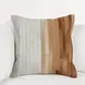 Radiant Oasis Meru Hide Tan and White Square Accent Pillow Set of 2