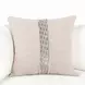 Radiant Oasis Lira Natural and Silver Square Accent Pillow Set of 2