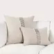 Radiant Oasis Lira Natural and Silver Square Accent Pillow Set of 2