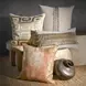 Radiant Oasis Lira Natural and Silver Square Accent Pillow Set of 2