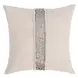 Radiant Oasis Lira Natural and Silver Square Accent Pillow Set of 2