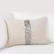 Radiant Oasis Lira Natural and Silver Rectangular Accent Pillow Set of 2