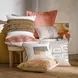 Radiant Oasis Lira Natural and Silver Rectangular Accent Pillow Set of 2