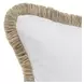 Radiant Oasis Cara Ivory and Natural Square Accent Pillow Set of 2