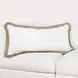 Radiant Oasis Cara Ivory and Natural Rectangular Accent Pillow