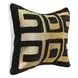 Radiant Oasis Dala Black and Gold Rectangular Accent Pillow Set of 2