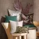 Radiant Oasis Dala Black and Gold Rectangular Accent Pillow Set of 2