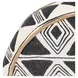Radiant Oasis Nubia Black and White Round Accent Pillow Set of 2
