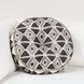 Radiant Oasis Nubia Black and White Round Accent Pillow Set of 2