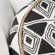 Radiant Oasis Nubia Black and White Round Accent Pillow Set of 2