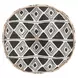 Radiant Oasis Nubia Black and White Round Accent Pillow Set of 2