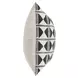 Radiant Oasis Nubia Black and White Square Accent Pillow Set of 2