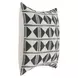 Radiant Oasis Nubia Black and White Square Accent Pillow Set of 2