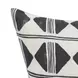 Radiant Oasis Nubia Black and White Square Accent Pillow Set of 2