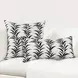Radiant Oasis Alula Black and White Square Accent Pillow Set of 2