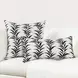 Radiant Oasis Alula Black and White Rectangular Accent Pillow Set of 2