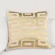 Radiant Oasis Zelo Natural and Gold Square Accent Pillow Set of 2